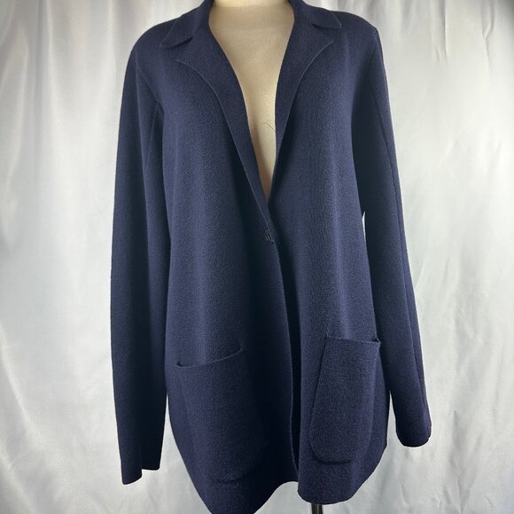 Eilieen Fisher Merinno Wool Long Cardigan Sweater - Picture 1 of 14